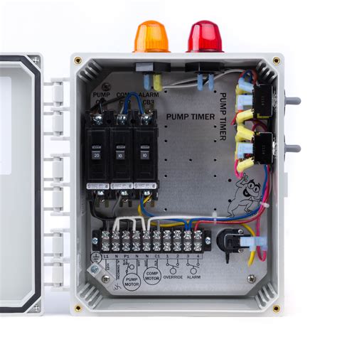 electrical box for septic tank|septic control panel parts.